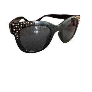 Black sunglasses Studded Detail Plastic Frame Black Lenses​​